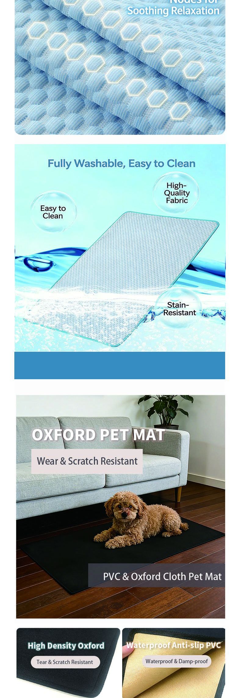 Ice silk pet cooling mat